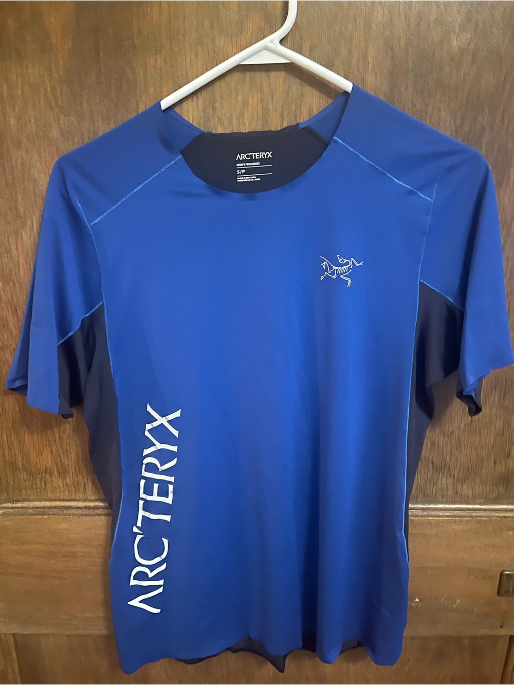 Arc'teryx Blue Short-Sleeve Performance Tee with White Logos